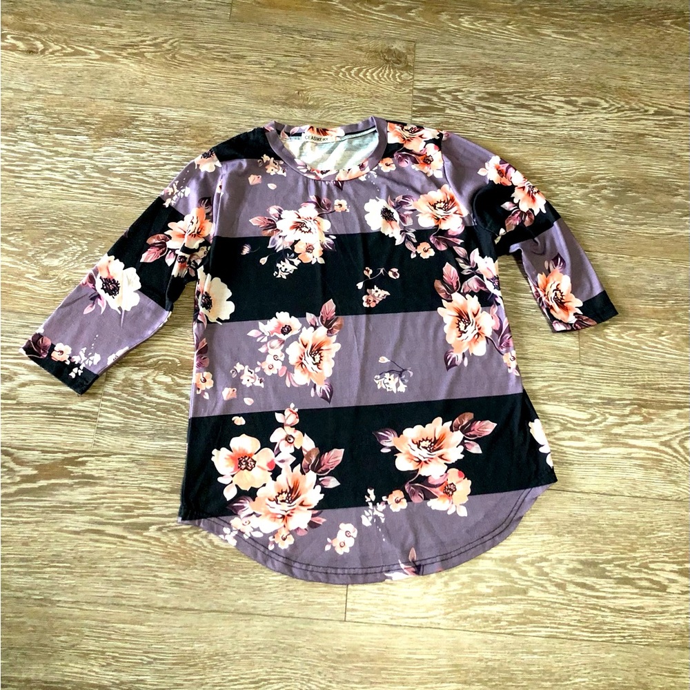 Ceasikery Floral Women’s 3/4 length sleeve shirt